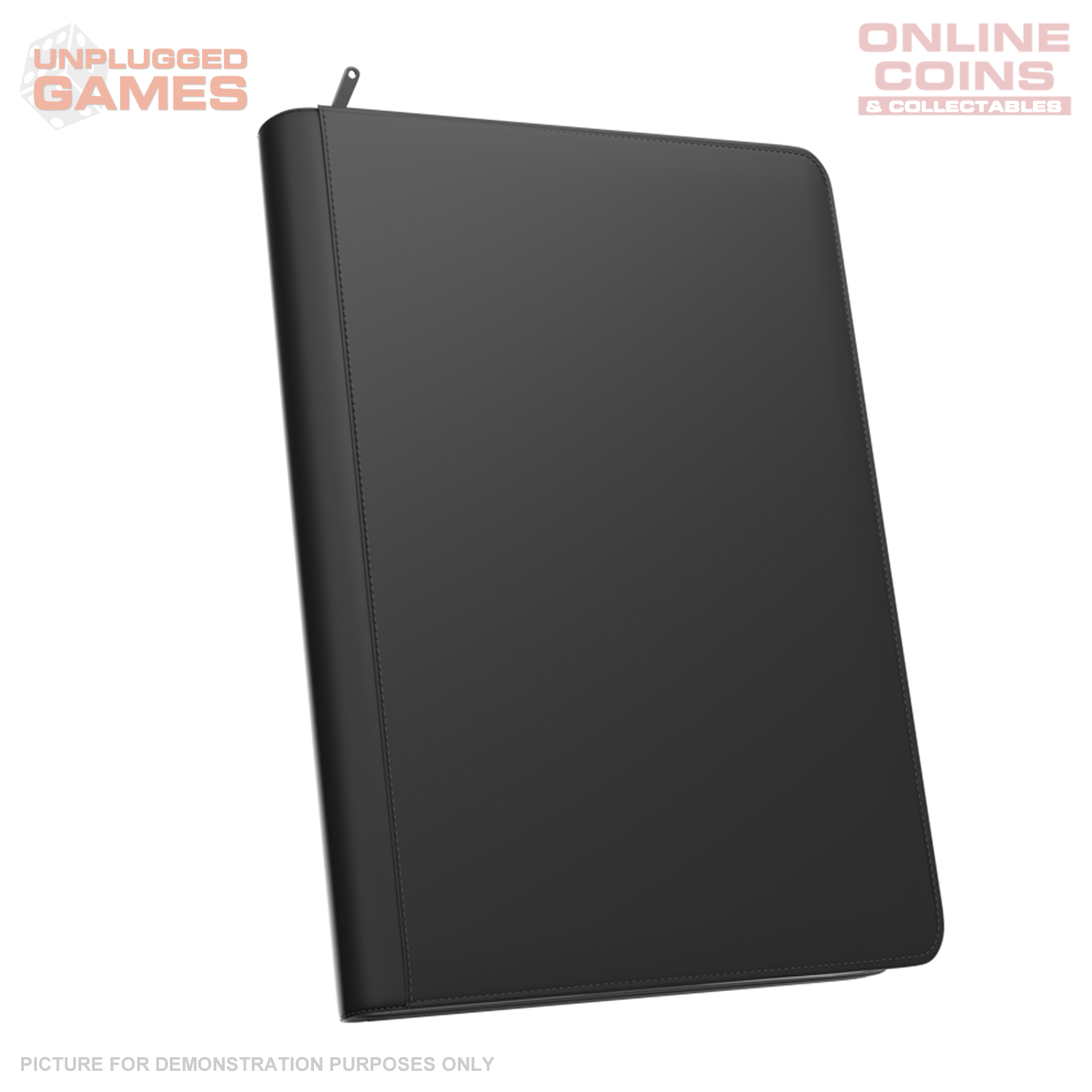 Palms Off Gaming Stealth 9 Pocket Zip Binder - Black